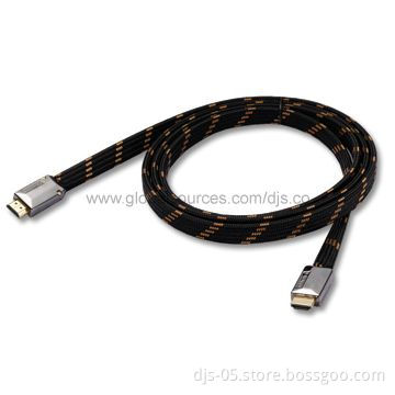 Flat HDMI® Metal Assembly Cable, Supports Resolution Up to 1,080p